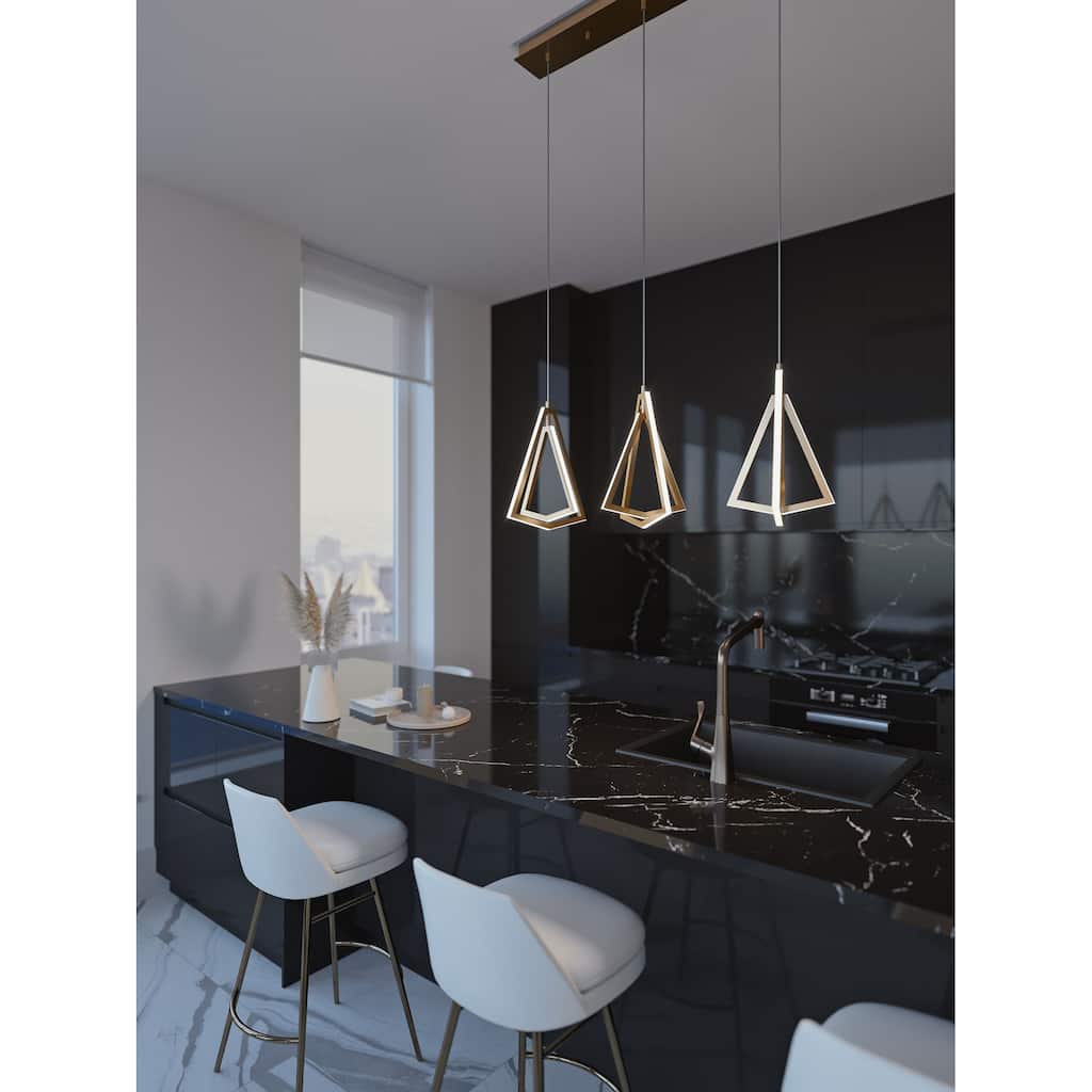 AFX Gianna Linear Three Pendant - 3000K 120V