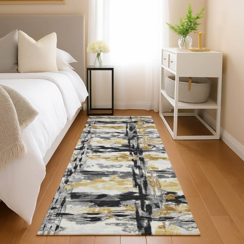 Machine Washable Indoor/ Outdoor Casual Fowler Chantille Rug