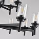 preview thumbnail 16 of 29, Modern Black Farmhouse Chandelier Dining Room Light Fixture Over Table Industrial Lighting for Living Room Foyer Kitchen