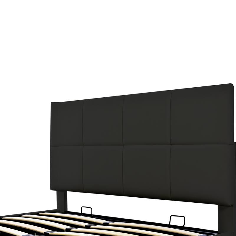 Full Size Tufted Upholstered Platform Bed with Hydraulic Storage System Bed Bath & Beyond