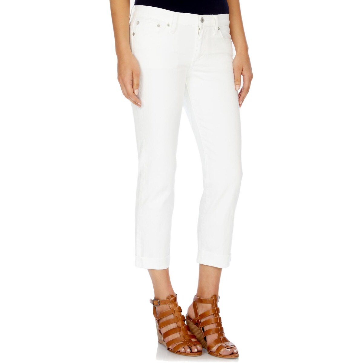 lucky brand sweet crop relaxed fit mid rise