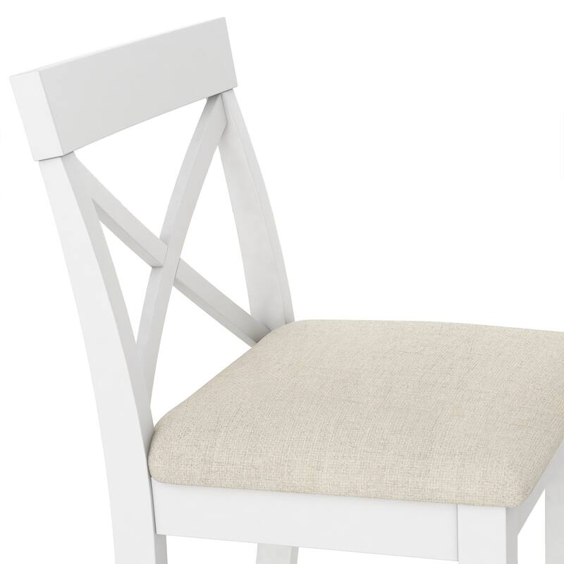 3-Piece Dining Set with 2 Chairs for Small Places
