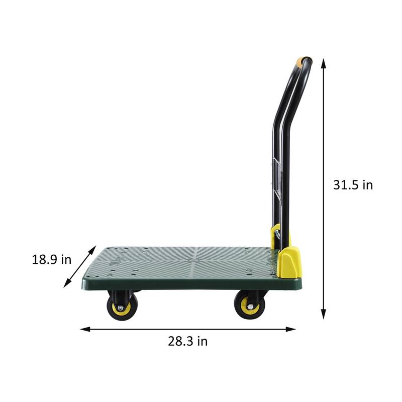 Foldable Push Hand Cart, Platform Truck