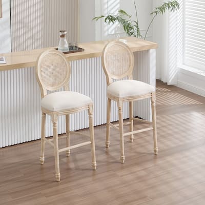 2PCS Rattan Counter Height Dining Chair