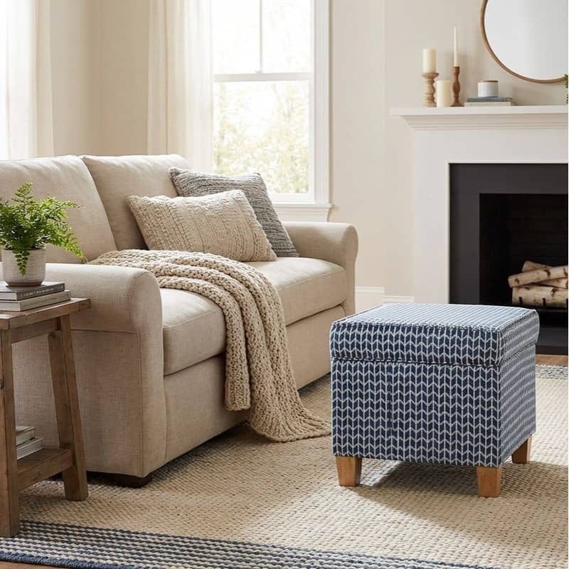 Option Blue Geometric Print