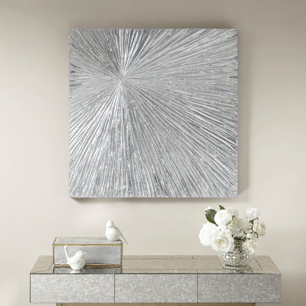 Madison Park Signature Sunburst Hand Painted Dimensional Resin Wall Art