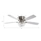 preview thumbnail 6 of 9, 48" Polished Nickel Low Profile Crystal Ceiling Fan with Light and Remote