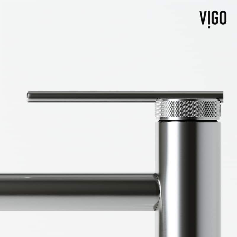 VIGO Sterling 11" H Single Handle Single Hole Bathroom Vessel Faucet