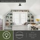 preview thumbnail 3 of 10, Collins Black Farmhouse Outdoor Flush Mount Ceiling Light Clear Schoolhouse Glass - 10-in. W x 10.5-in. H x 10-in. D