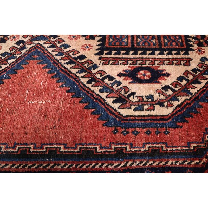 ECARPETGALLERY Hand-knotted Melis Vintage Dark Copper Wool Rug - 4'11 x 7'1