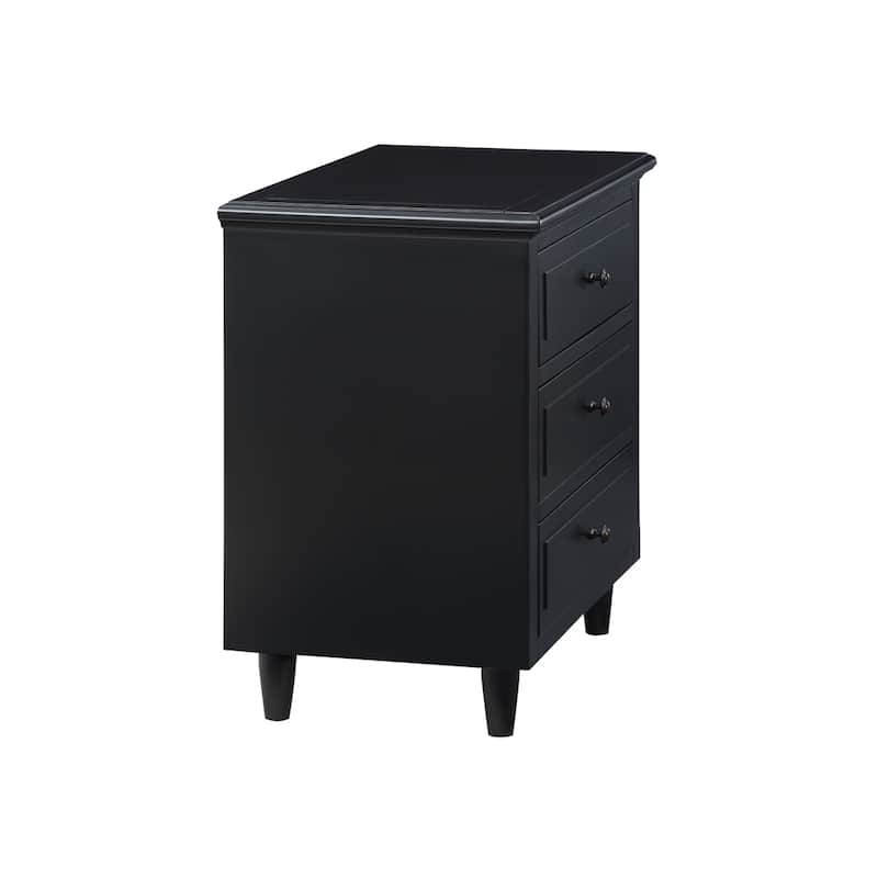 Modern Nightstand with 3 Drawers