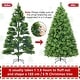preview thumbnail 12 of 10, Yaheetech Pre-Lit Christmas Tree Hinged Realistic Tree, Green
