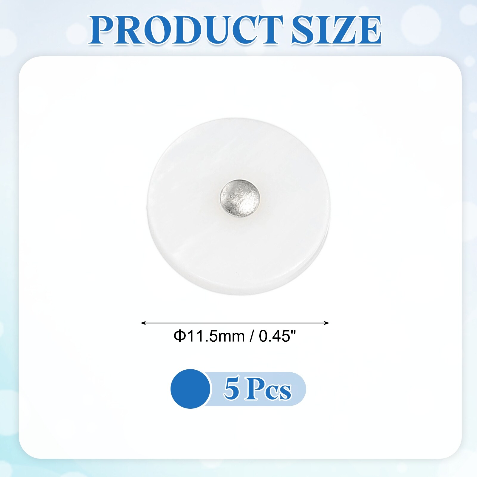 Natural Shell Buttons Mother of Pearl Buttons Flat Shaped Shell Shank Button for Shirt Sewing DIY Crafts Decoration