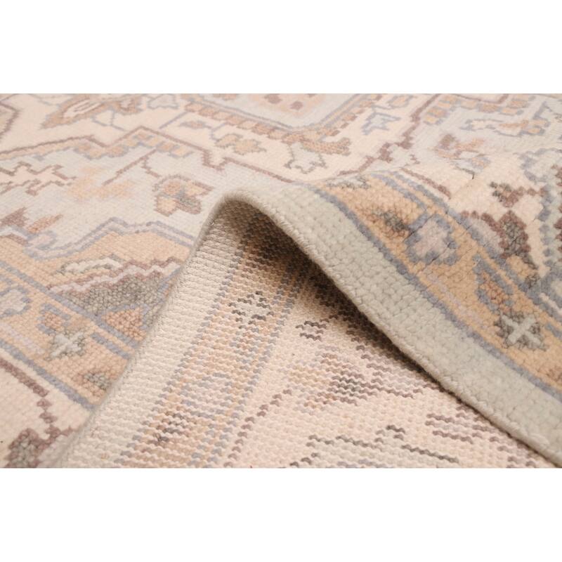 ECARPETGALLERY Hand-knotted Jules Serapi Light Blue Wool Rug - 7'10 x 10'2