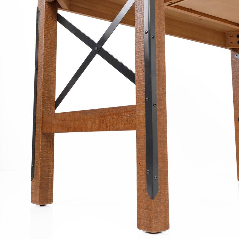 48 Inch Desk with USB Ports - Modern Computer Writing Table with Hutch