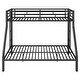 preview thumbnail 15 of 52, Metal Bunk Bed with 2 Built-in Ladders, Twin XL Over Queen/Full XL Over Queen Heavy Duty Bunk Bedframe with Guardrails for Kids