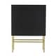 preview thumbnail 3 of 4, A&B Home Modern Elegance Black Sunray 2 Door Bar Cabinet