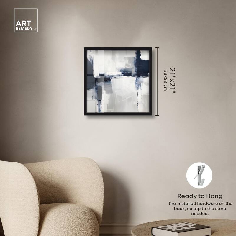 Porcelain Blue on White II Shadowbox by Art Remedy