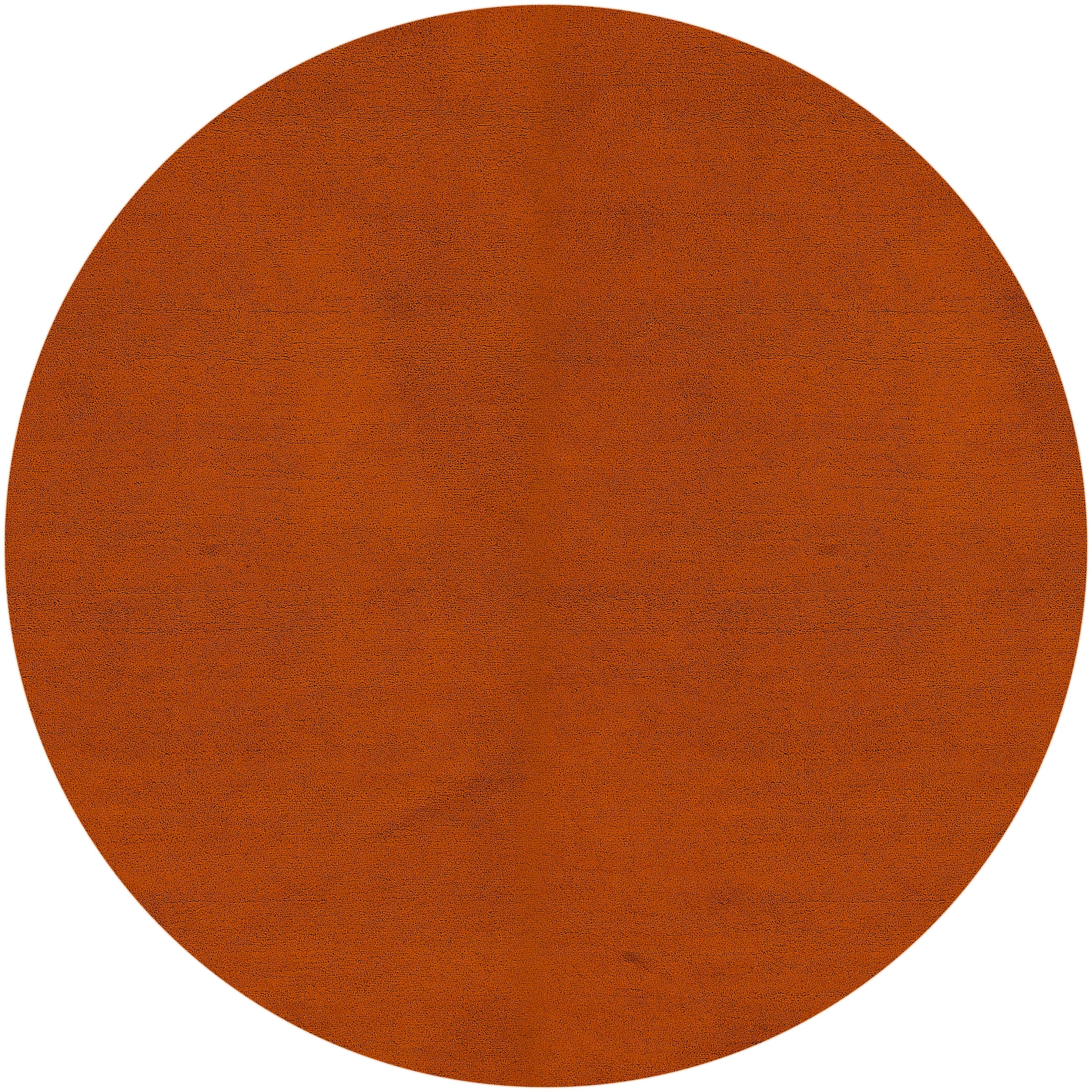 Hand-knotted Long Island Rust Plush Wool Area Rug - 8' Round