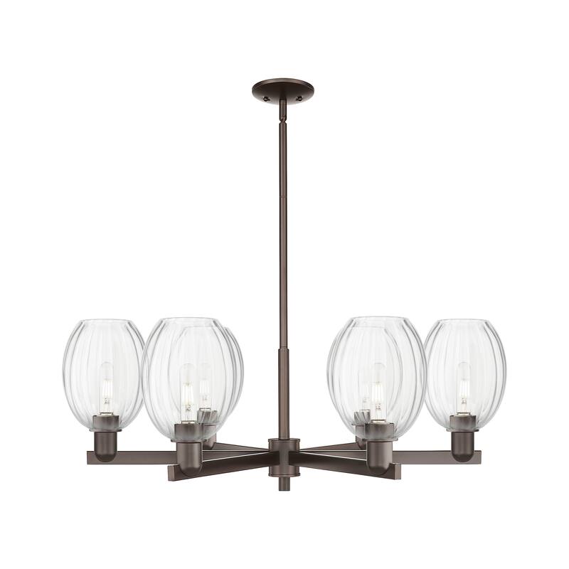 Innovations Lighting Downtown Urban - Preston - 6 Light 24" Bell Shade Stem Hung Chandelier