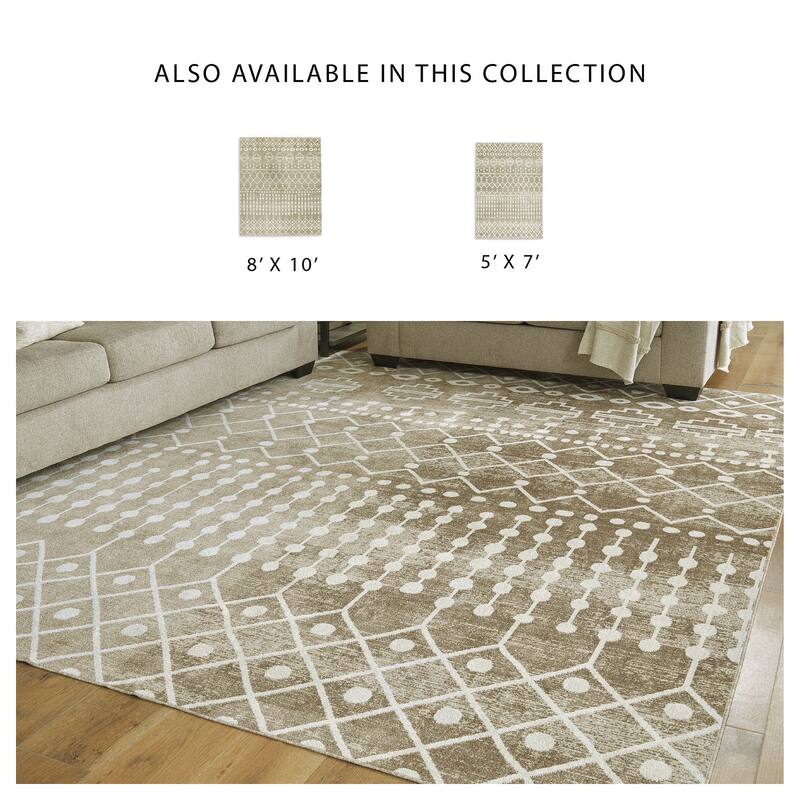 Signature Design by Ashley Bunchly Tan/Brown/Cream Rug