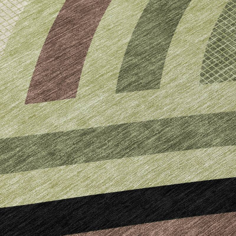 Machine Washable Indoor/ Outdoor Modern Jalen Chantille Rug