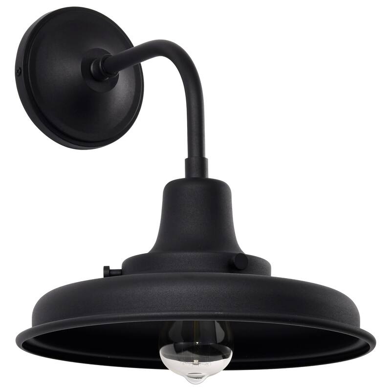 Morris Medium Outdoor Lantern Black Finish - Black
