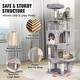 preview thumbnail 13 of 12, Cat Tree for Indoor Cats, 60.6" Cat Tower with Cat Condo, Sisal Scratching Post, Hammock, Top Perch, Jumping Platforms