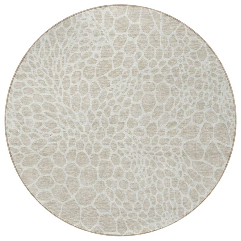 HomeRoots Geometric Transitional Rectangle Outdoor Rug