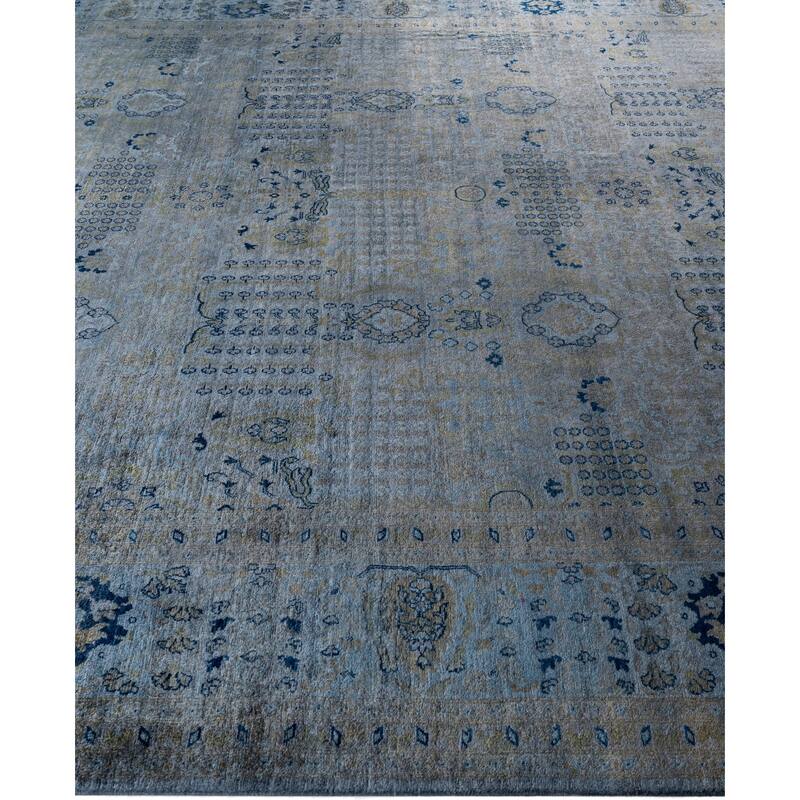 Overdyed One-of-a-Kind Hand-Knotted Area Rug - Gray - 8' 1" x 10' 3"