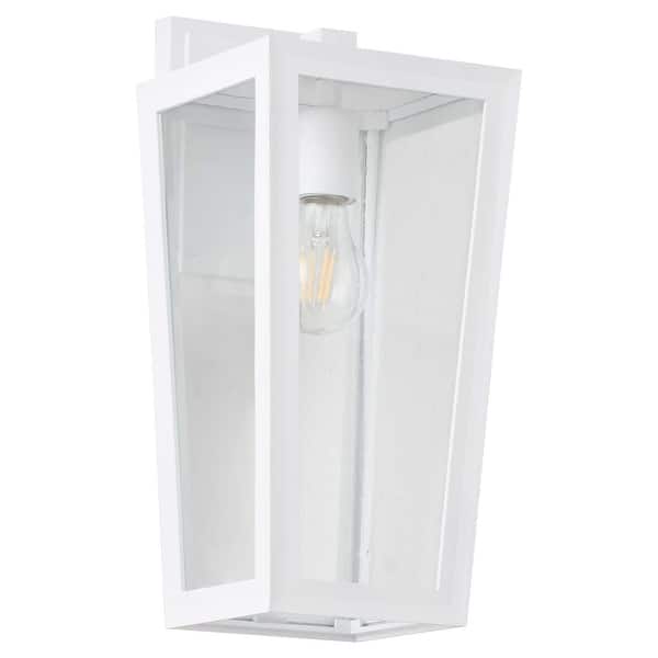 slide 2 of 5, Quorum International Bravo 15" Tall Outdoor Wall Sconce White