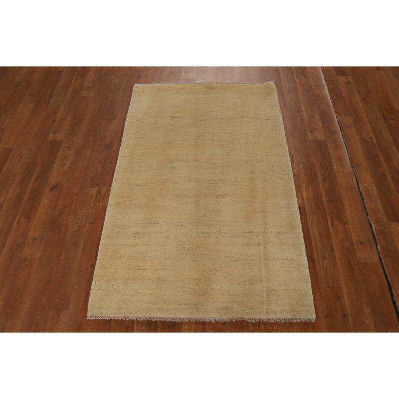 Contemporary Gabbeh Oriental Accent Rug Handmade Wool Carpet - 2'8"x 4'3"