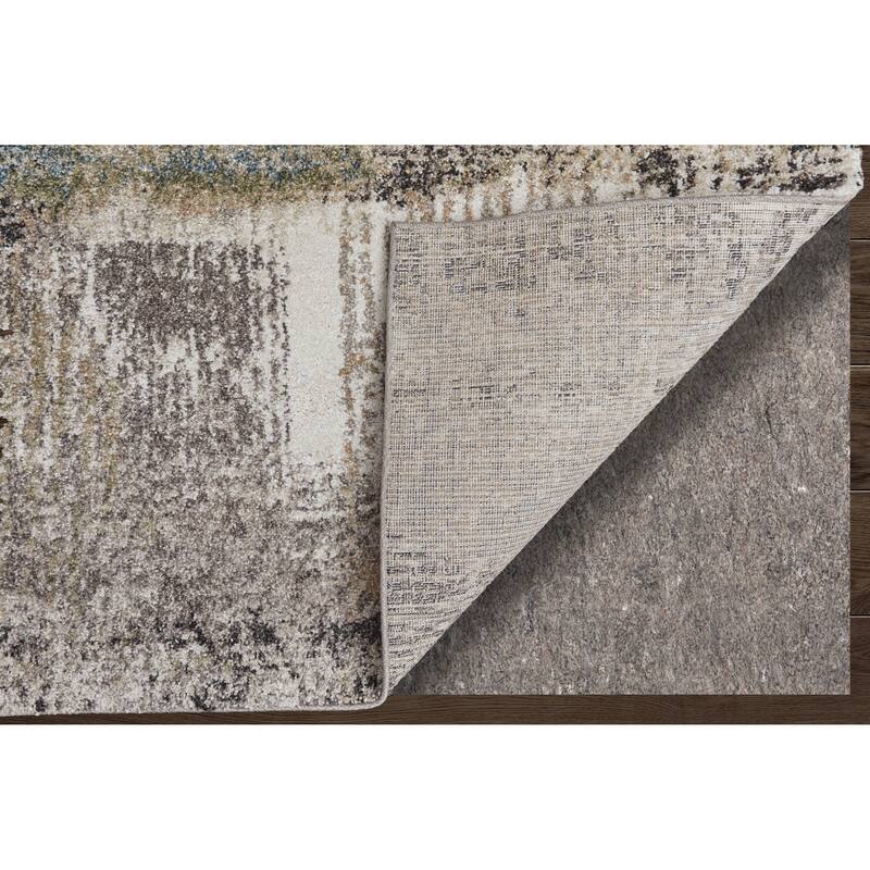 HomeRoots Abstract Industrial Rectangle Area Rug