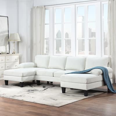 MERAX 6-Seat U-Shaped Sofa with Double Chaise