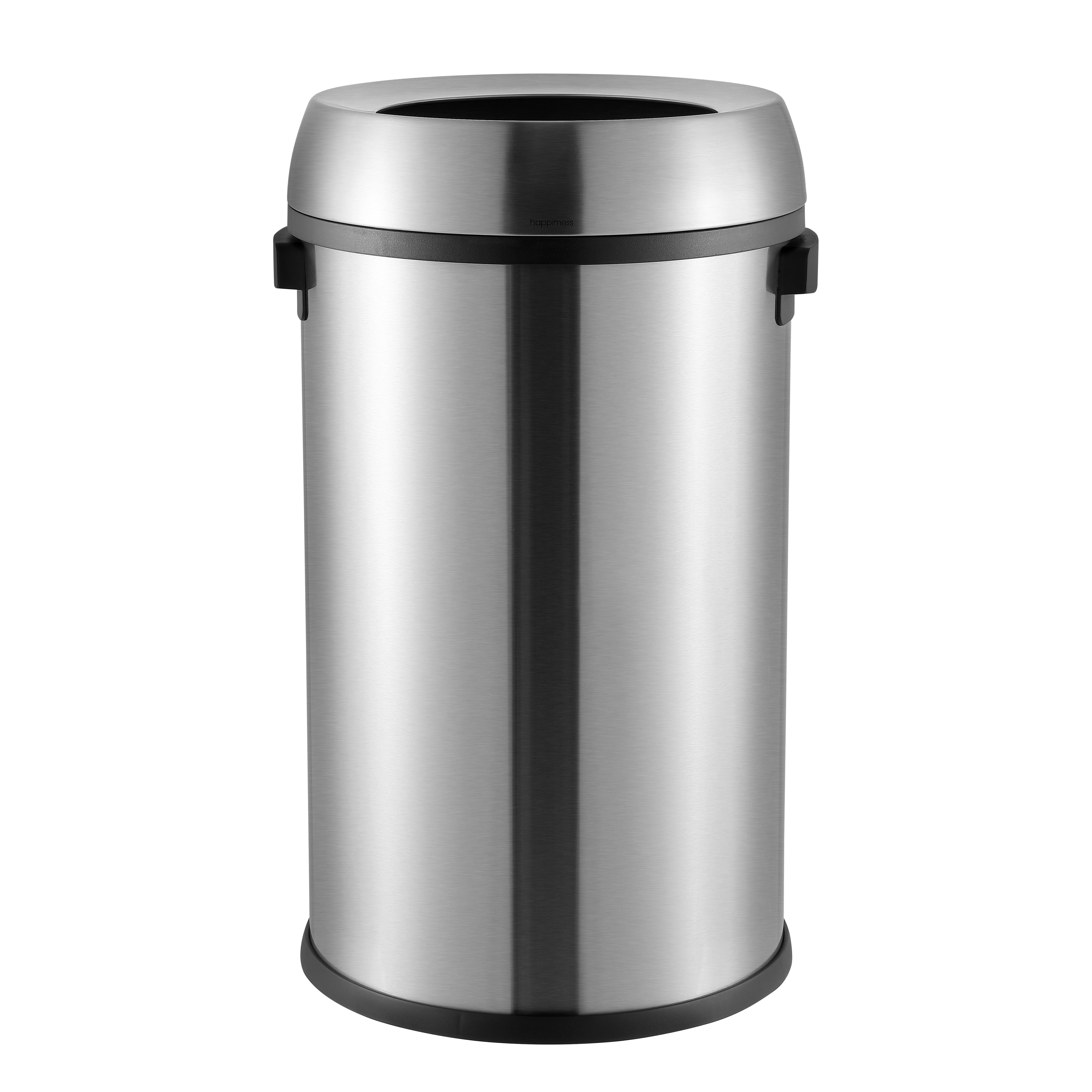happimess Chuck Kitchen/Office 17.2-Gallon Open-Top Trash Can, Chrome