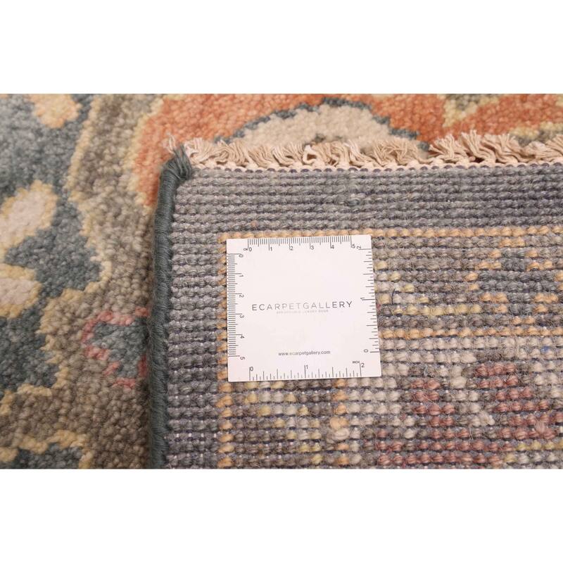 ECARPETGALLERY Hand-knotted Modern Oushak Dark Teal Wool Rug - 7'11 x 9'6