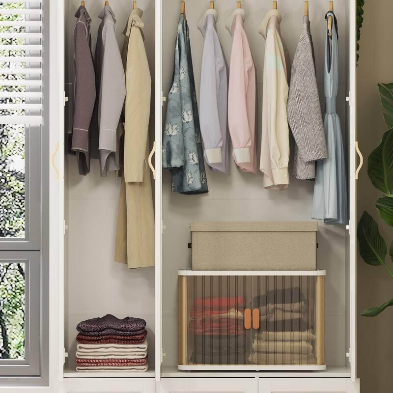 Chic Modular Closet System Wardrobe Units Armoires Home Organization