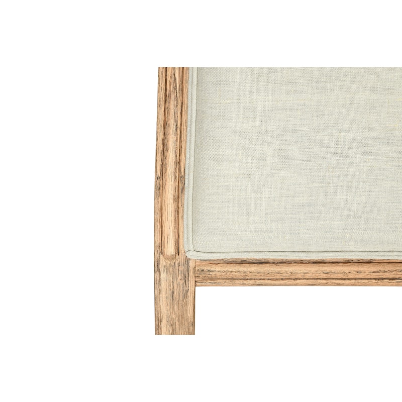 Oak & Linen Headboard