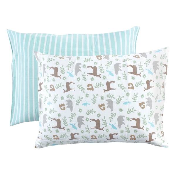 slide 1 of 1, Touched by Nature Baby Organic Cotton Toddler Pillowcase, Forest, One Size - Forest Forest - One Size
