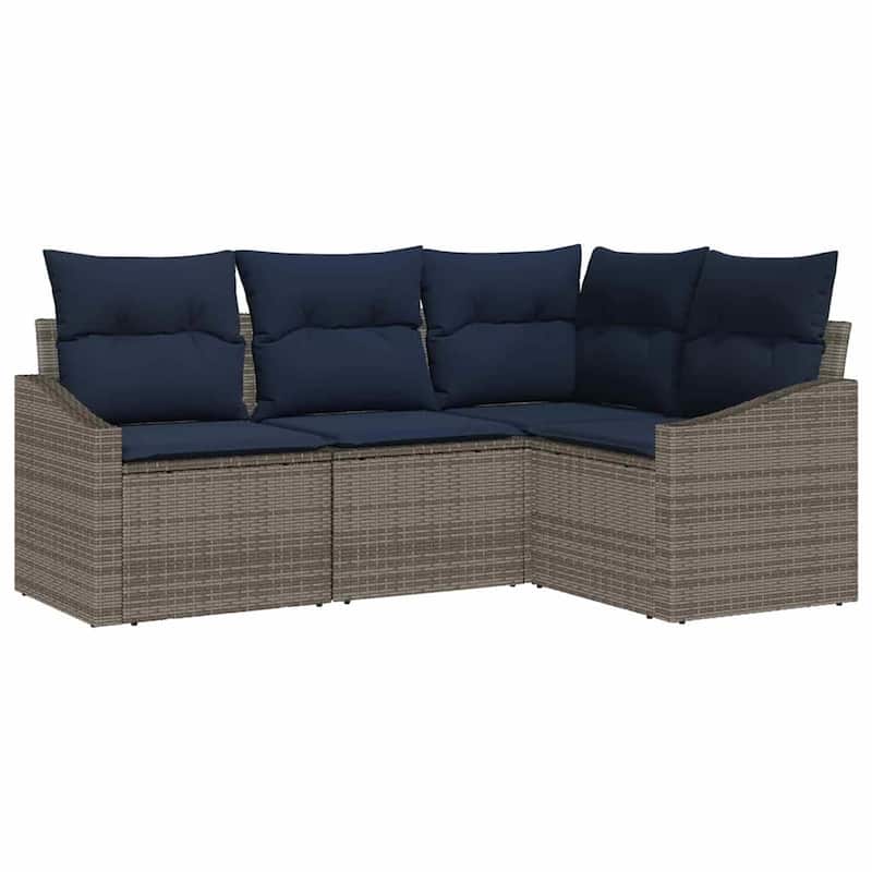 vidaXL 5 Piece Garden Sofa Set with Cushions - 70.3×48.6×27.2