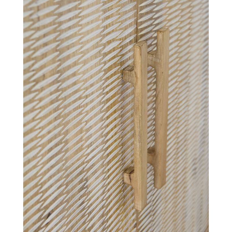 Signature Design by Ashley Dallinbury Brown/White Accent Cabinet - 31.5" W x 16" D x 44.75" H