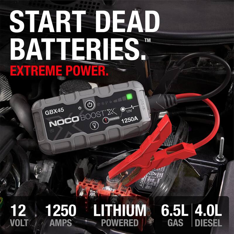 12V UltraSafe Portable Lithium Jump Starter, Car Battery Booster Pack