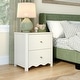 preview thumbnail 42 of 48, Max and Lily Sutton 2 Drawer Nightstand Linen White