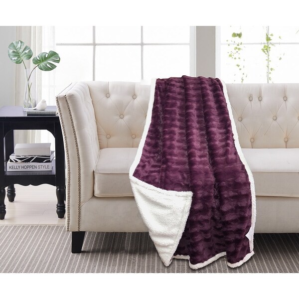 Genoa Reversible Sherpa Throw 50x60 Bed Bath Beyond 32559058