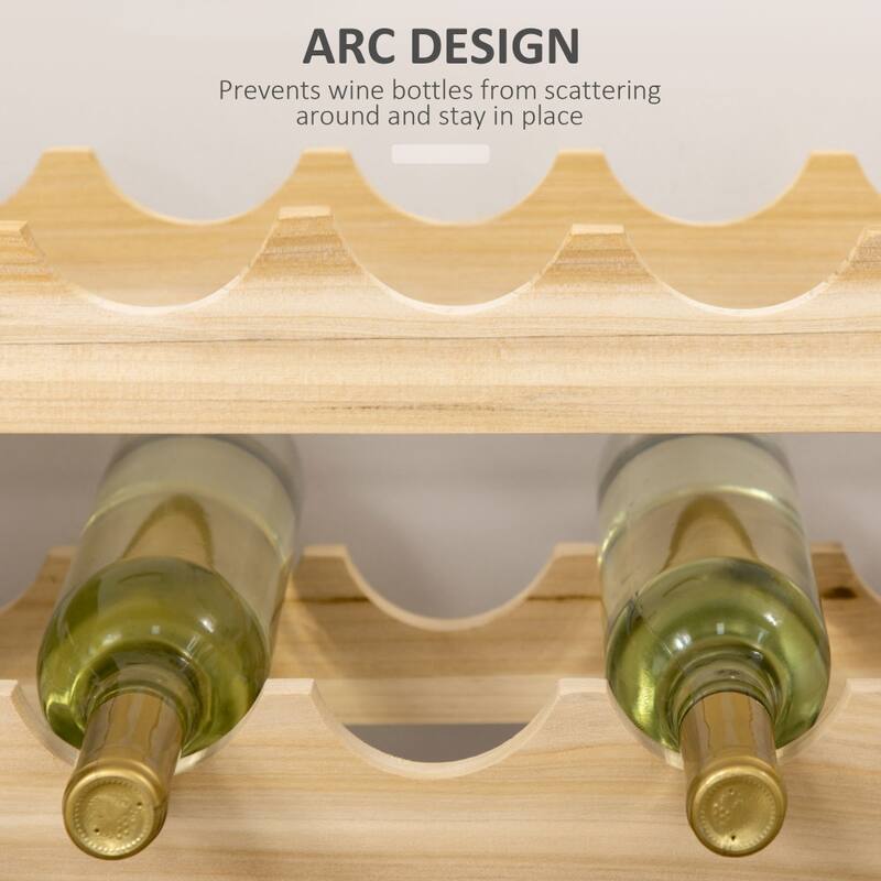 Stackable Wine Rack, Modular Storage Shelves, 72-Bottle Holde