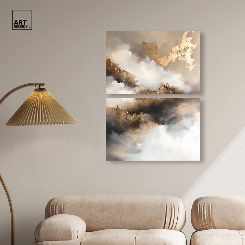 Celestialscape Canvas Set of 2 by Art Remedy, Gallery Wrapped