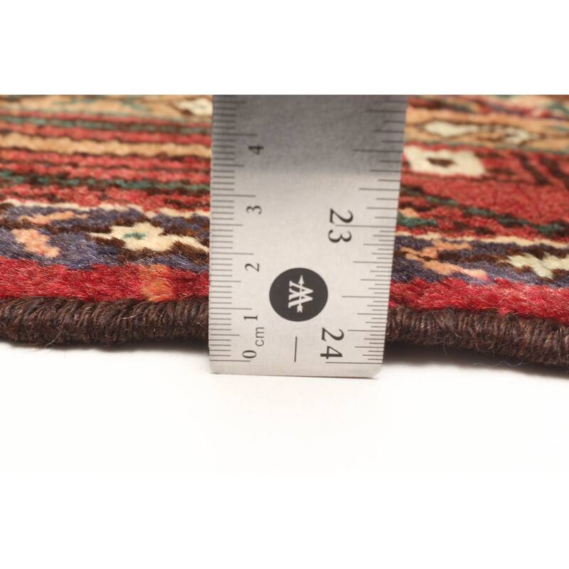 ECARPETGALLERY Hand-knotted Konya Anatolian Dark Red Wool Rug - 3'8 x 9'4