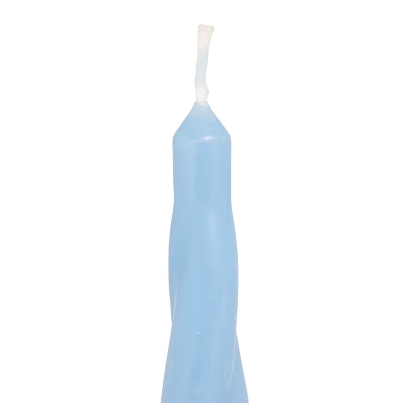 Unscented Elongated Twisted Taper Candles in Box - 0.88"L x 0.88"W x 10.0"H