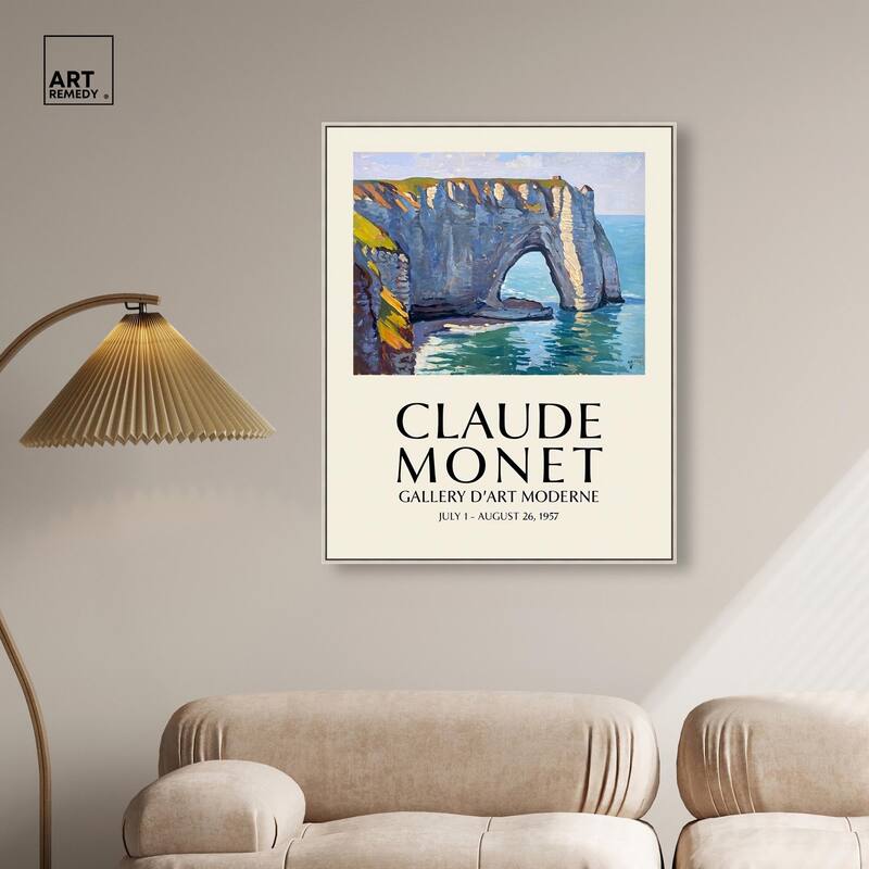 Seascape at Etretat Canvas by Art Remedy