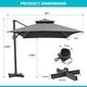 preview thumbnail 12 of 58, Pellebant 10 X 13 Feet Outdoor Cantilever Umbrella with Base